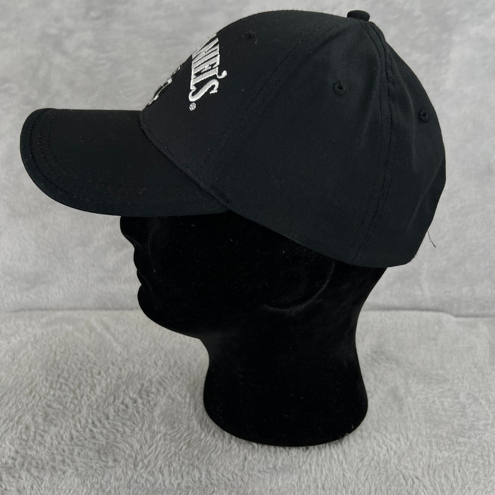 Jack Daniels Old No 7 Hat Black Whiskey Embroidered Logo Strapback Baseball Cap - Picture 3 of 10